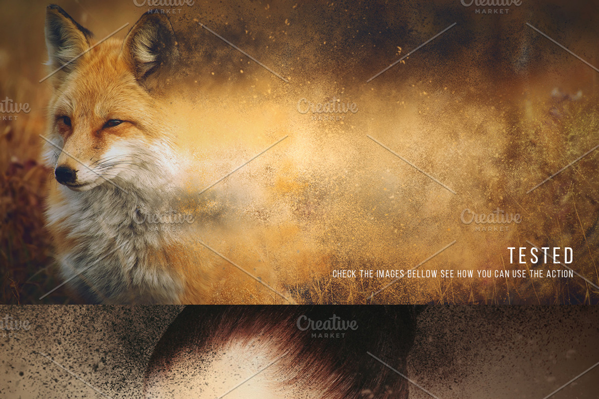 Dust Caos Explosion Effect, an Action Add-On by MockupSpace (Photo 7 of 7)