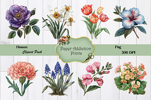 70 Flower Clipart Images