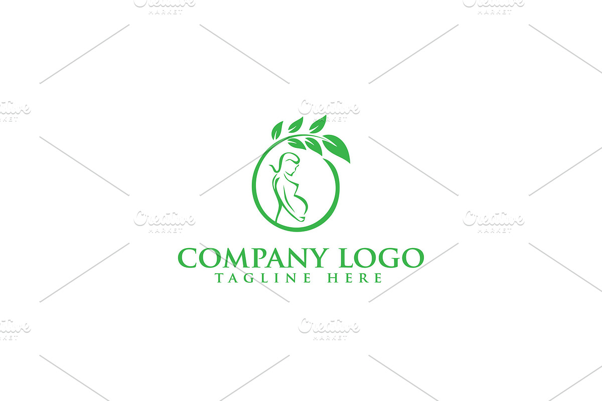 pregnant woman logo, a Branding & Logo Template by ArmanHossen75