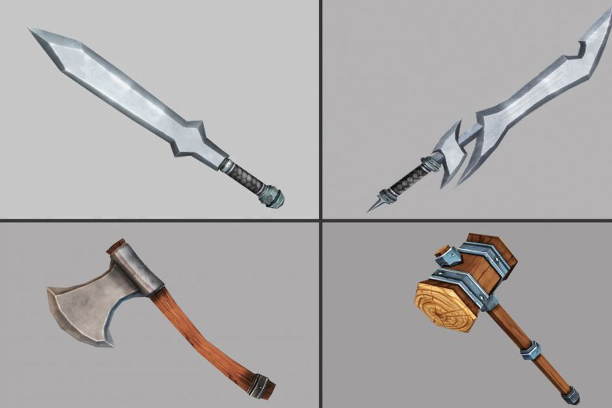 Fantasy Melee Weapons Collection, an Object 3D Model by GamePoly (Photo 8 of 44)