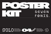 POSTER FONT KIT, a Sans Serif Font by Tropical Type (Thumbnail 1 of 14)