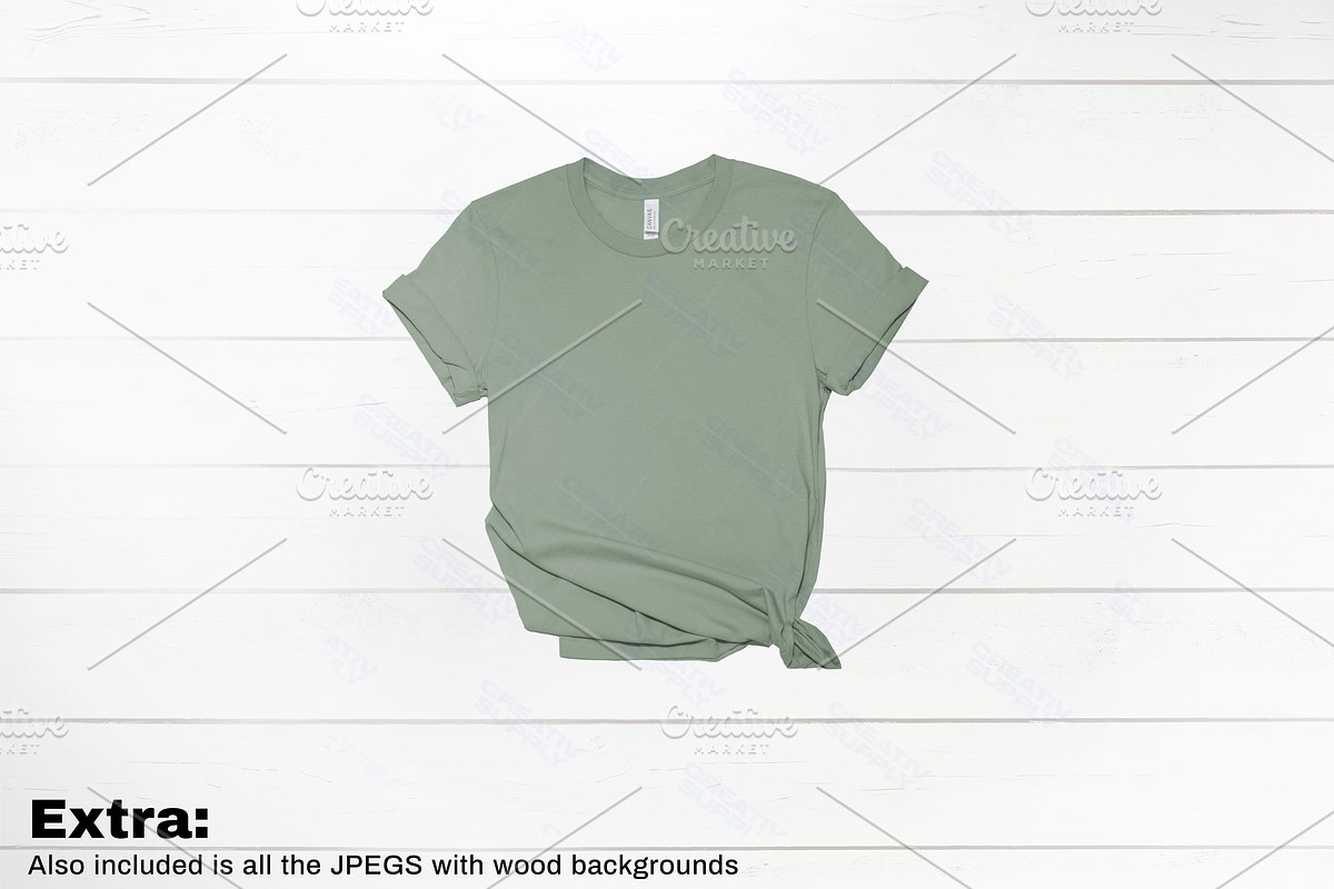 Bella Canvas Mockup Bundle Shirts, a Shirt Mockup by creativsupply (Photo 6 of 6)