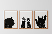 Cat svg, Funny Cats Vector Cut Files, an Animal Illustration by Watercolor_Vector Graphic (Thumbnail 3 of 25)