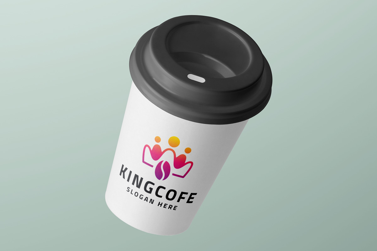 Modern Coffee King Crown Logo, a Branding & Logo Template by Design_Planet (Photo 4 of 4)