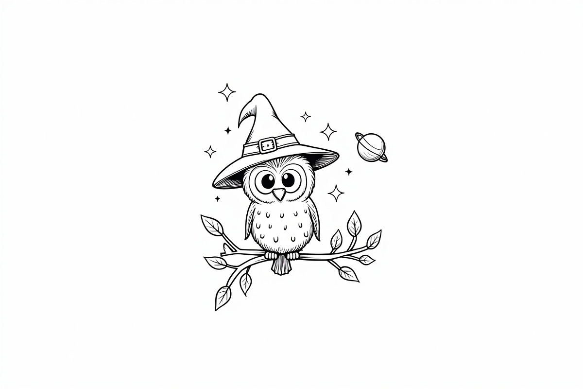 Halloween Coloring Book Set Pack, an Illustration by Creativeshirt (Photo 4 of 19)
