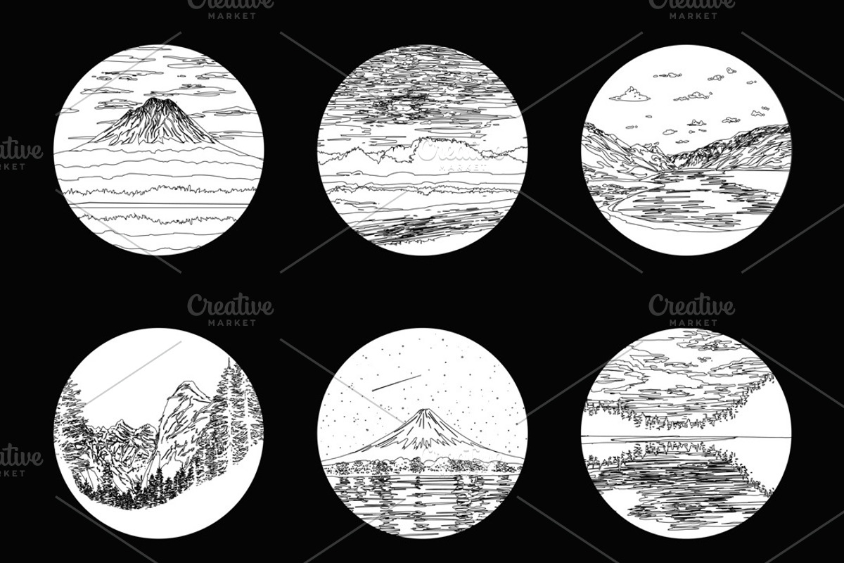 Nature Vector Icons Set, an Illustration by Asyndrom (Photo 2 of 3)