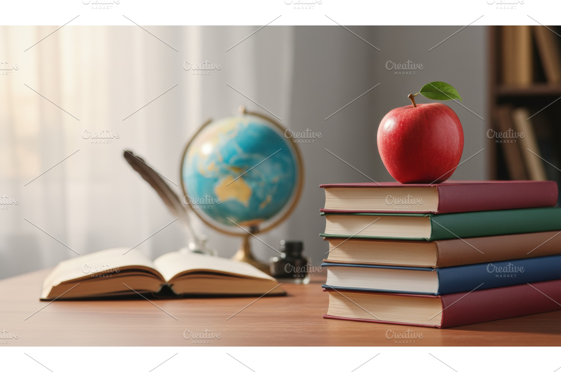 Stack of colorful books with a red, a School & Education Photo by Igor Tichonow