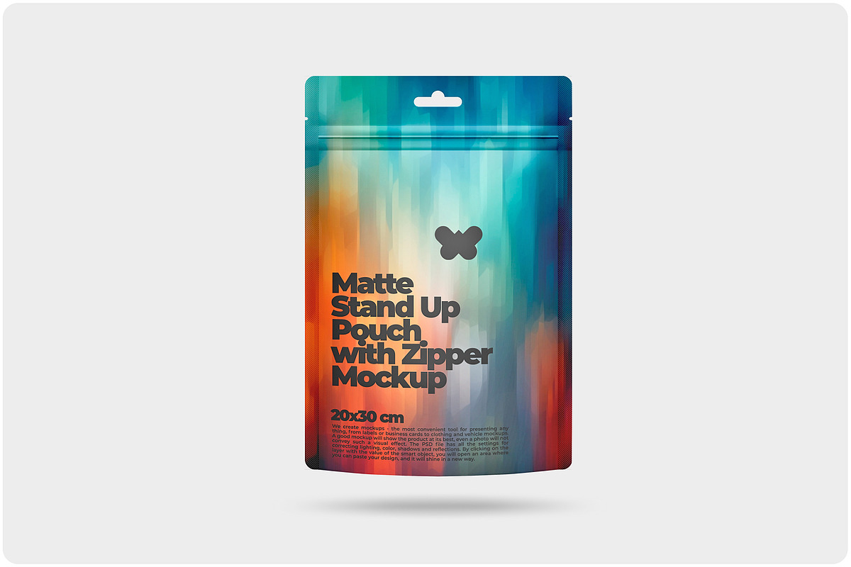 Matte Stand-Up Pouch Mockup, a Packaging Mockup by Reformer Mockup