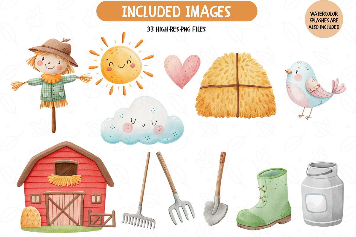 Farmhouse Animals PNG Bundle, an Illustration by TatiMockup (Photo 3 of 5)