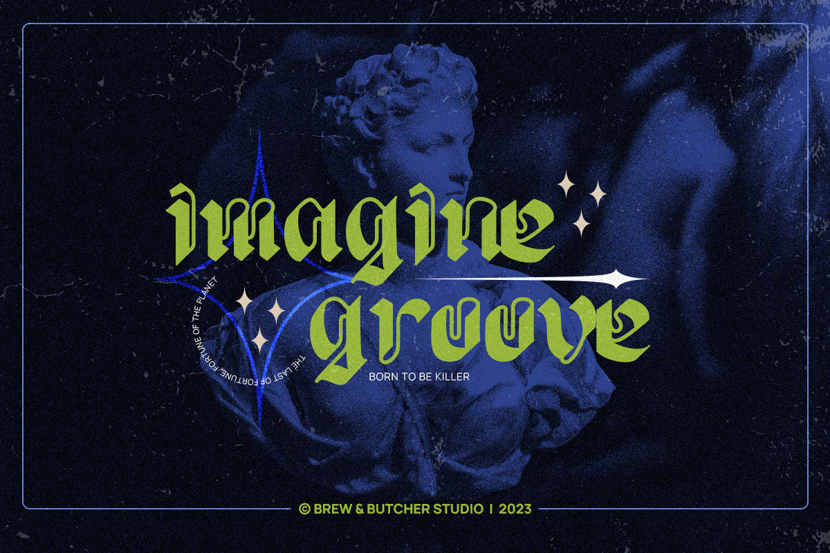 Hangod | Blackletter, a Blackletter Font by Brew & Butcher Studio (Photo 7 of 11)