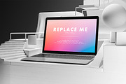 Macbook Creative Mockups Set, a Books & Magazine Mockup by As Good As Possible (Thumbnail 8 of 14)