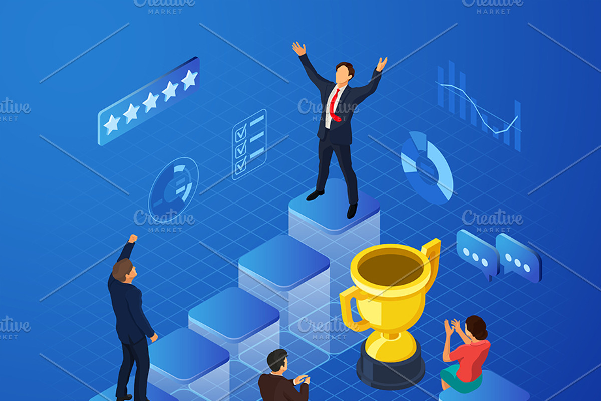 Isometric Internet Online Earnings, a Finance Illustration by TAlex (Photo 7 of 7)