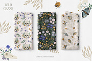 Wild Grass Mystic pattern&clipart, a Background Graphic by Cozy pattern shop (Thumbnail 10 of 12)