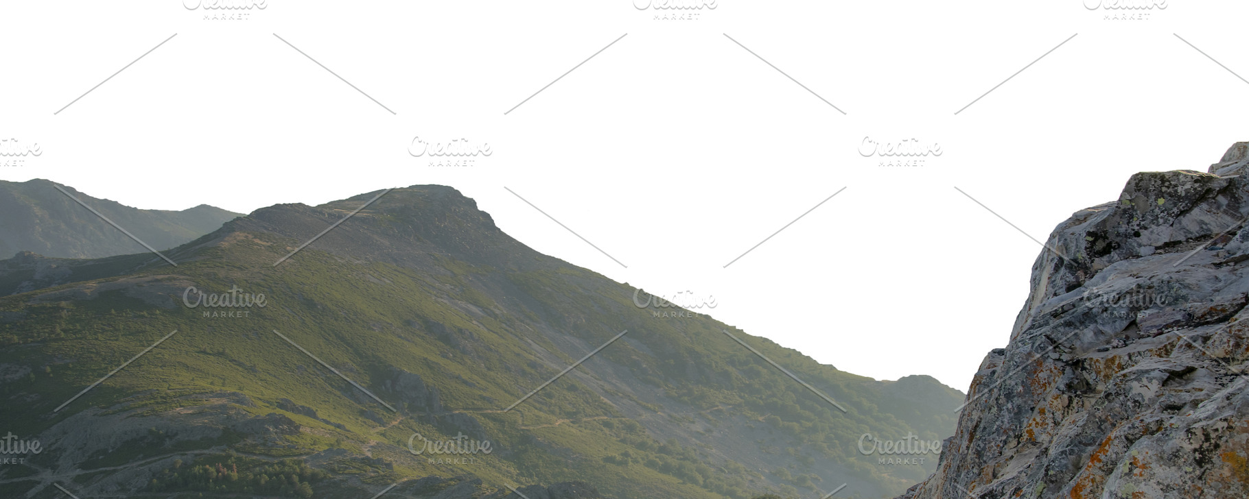 Green mountain ridges under haze, peña de francia, spain, a Nature Photo by DanFLCreativo