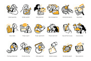Analytic tools illustration set, a Person Illustration by StonePic (Thumbnail 3 of 6)