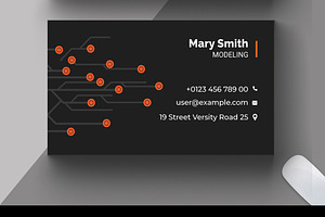 Technology Business Card Layout