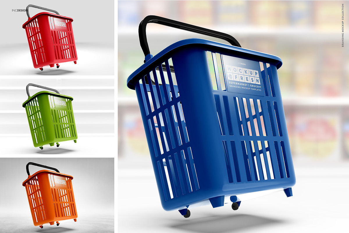 Basket Trolley Branding Mockup, a Product Mockup by INCDesign (Photo 10 of 12)