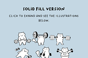 +60 Cat x Workout Set Illustration, a Sport Illustration by The Journey Atelier (Thumbnail 4 of 5)