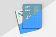 US Letter Spiral Notebook Mockup, a Books & Magazine Mockup by Illusiongraphic (Thumbnail 17 of 32)