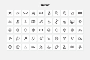 1000 Outline Icons Canva Bundle