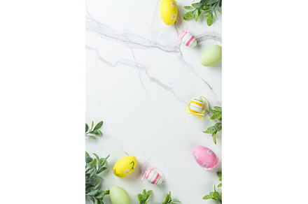 Easter eggs on white background., a Holiday Photo by Nadia-nb