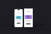 iPhone 14 Pro Max & S22 Ultra Mockup, an iPhone Mockup by Modern Studio (Thumbnail 5 of 20)