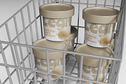 Ice Cream Bucket Mockup, a Packaging Mockup by SLAB! Design (Thumbnail 4 of 5)