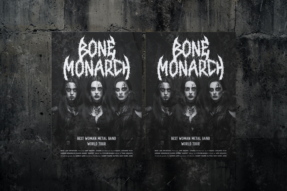 Black Rotting Spiked Darkmetal Font, a Blackletter Font by PutraCetol Studio (Photo 4 of 5)