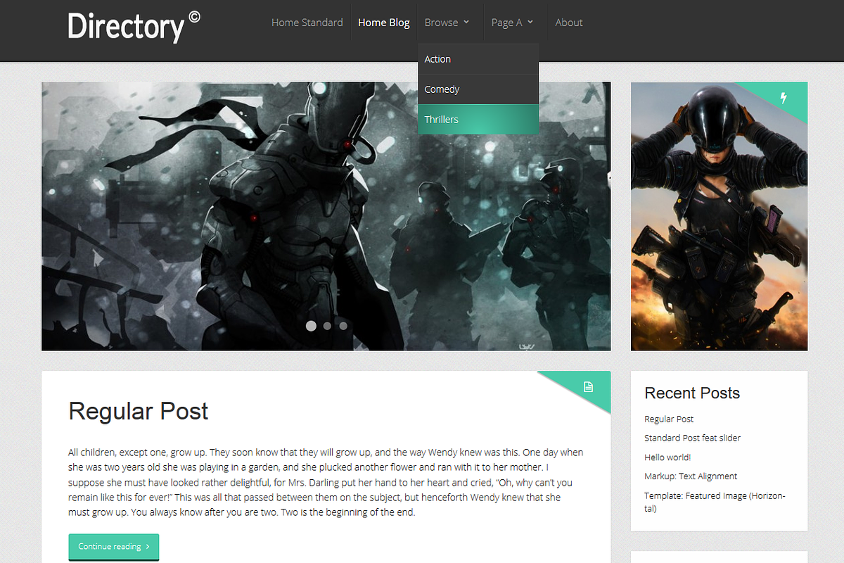 The Directory Wordpress Theme, a WordPress Template by Made in Cardiff (Photo 2 of 2)