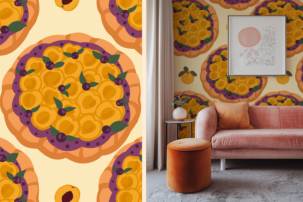 Pies & Pastries patterns clipart, a Food Illustration by Carpet Tapete Pretzel (Photo 8 of 15)