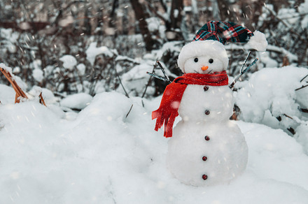 Snowman with cap and scarf stock photo containing snowman and christmas, a Holiday Photo by Violet dreams