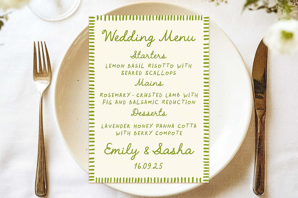 Handwritten Romantic Script Font Duo, a Handwritten Font by Ayya Studio (Photo 6 of 14)