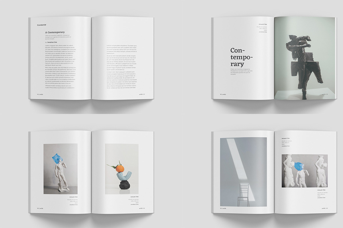 A5 Art Exhibition Catalog, a Magazine Template by Bookrak Graphic Design (Photo 7 of 12)