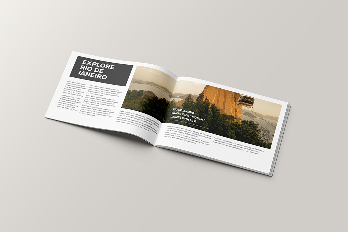 Magazine Landscape Mockup, a Books & Magazine Mockup by graphic_keY (Photo 3 of 5)