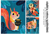 Colorful Animal Illustrations, an Animal Illustration by Digital Art Creations (Thumbnail 3 of 6)