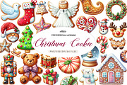 Christmas Cookie Clipart Bundle, an Illustration by CreationArt (Thumbnail 1 of 6)