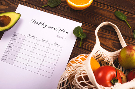 A table with a weekly nutrition plan featuring plan, nutrition, and meal, a Food & Drink Photo by Valeriia • Svitlini