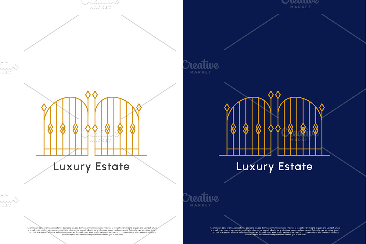 Luxury Gate Logo Design Icon, a Branding & Logo Template by Morvana Crew