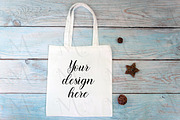 6 White tote bag mockup bundle., a Print Template by MockupMarket (Thumbnail 4 of 7)