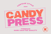 SA Candy Press Retro Display Font, a Sans Serif Font by Artcoast Std. (Thumbnail 1 of 7)