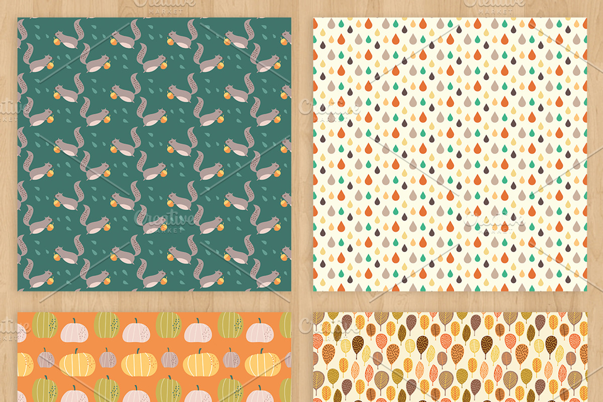 Autumn Paper pack, a Pattern Graphic by Zlatoena Clipart (Photo 2 of 4)