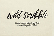 Wild Scribbble - Vintage Script Font, a Script Font by Yuby Creative (Thumbnail 1 of 10)