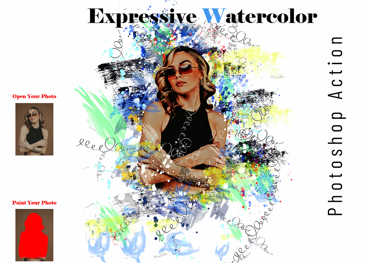 Watercolor Effect Photoshop Action B, an Action Add-On by Studio Retouch (Photo 17 of 28)