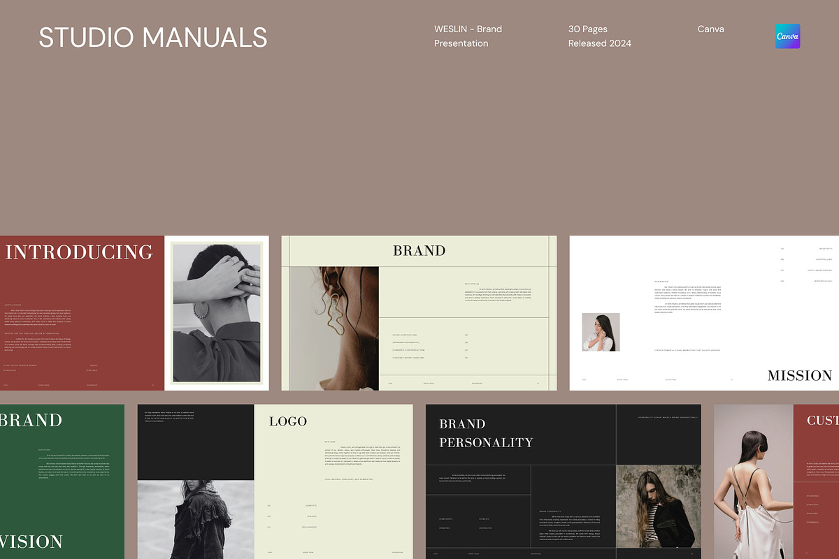 WESLIN - Brand Presentation, a Social Media Template by Studio Manuals (Photo 2 of 8)