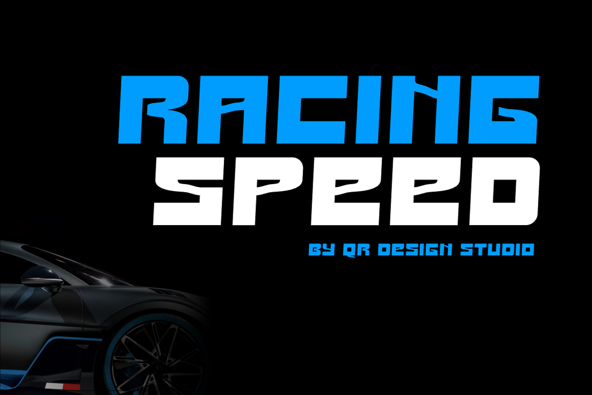 Brexiga - Speed & Racing Font, a Sans Serif Font by QR Design Studio (Photo 2 of 7)