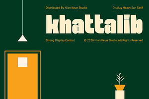 Khattalib - Display Heavy Sans Serif
