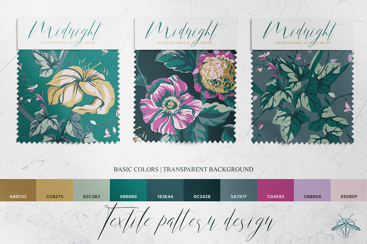 Midnight | Vector patterns set, a Pattern Graphic by Tanya Vollar (Photo 2 of 10)