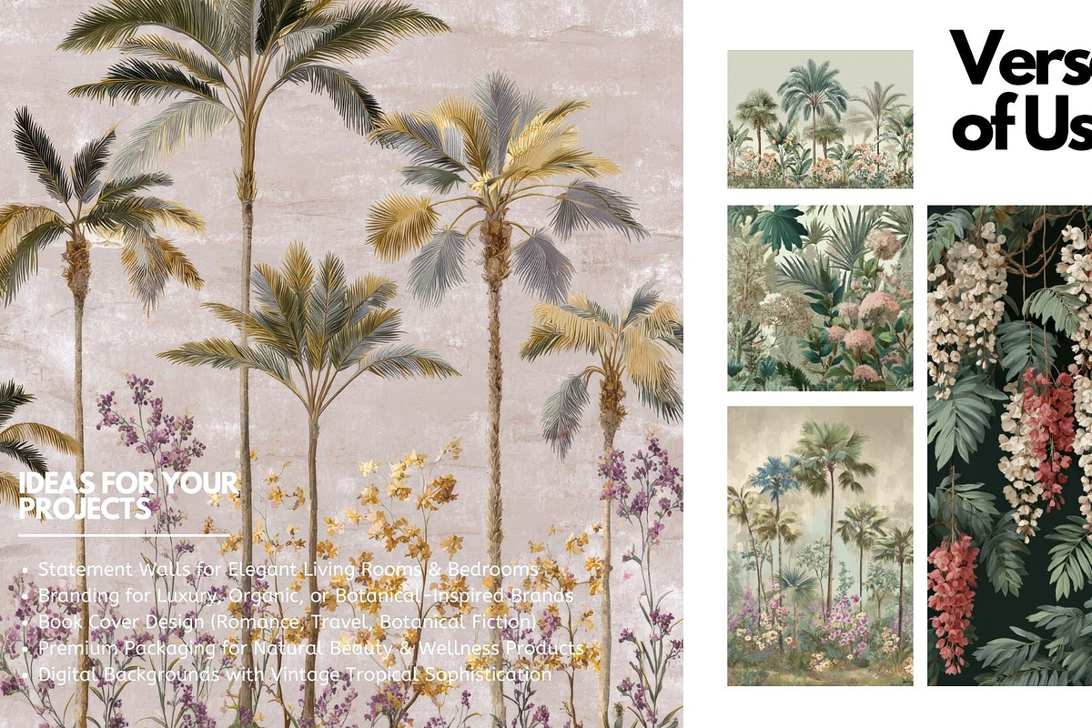 30+ Vintage Tropical Paradise Bundle, a Decorative Illustration by Virgo Studio (Photo 5 of 6)