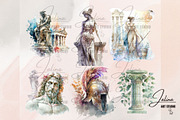 Greek Mythology Clipart PNG Bundle, an Illustration by Jalina Clipart Studio (Thumbnail 5 of 9)