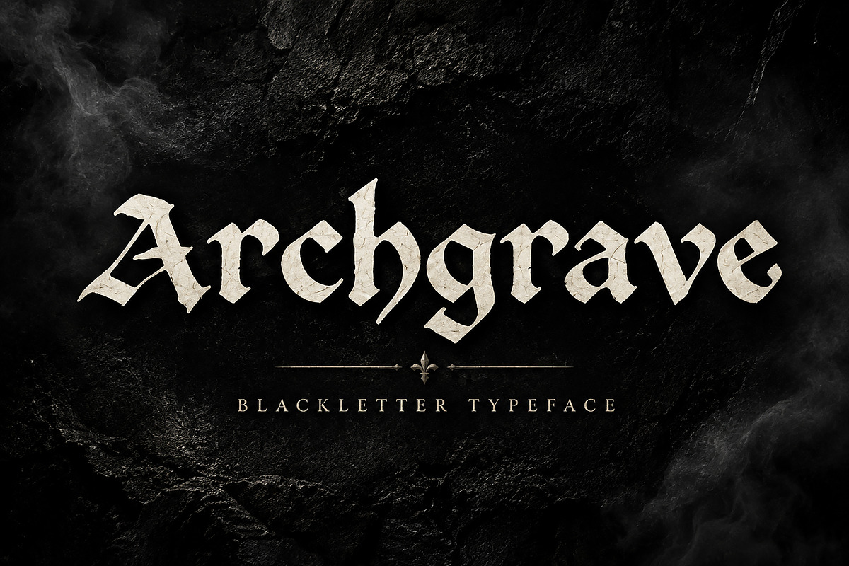 Archgrave Blackletter, a Blackletter Font by Wow Magic (Photo 1 of 5)